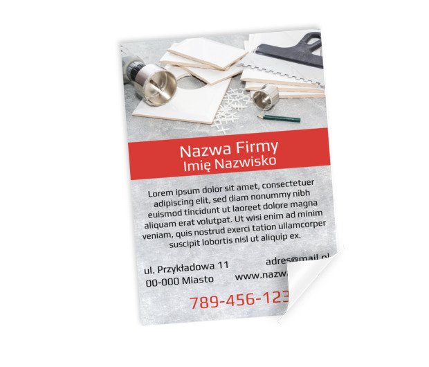Ciekawy plakat w najnowszych trendach, Budownictwo, Remont i Wykończenia - Plakaty Netprint szablony online