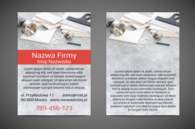 Ulotka, która zapada w pamięć, Budownictwo, Remont Wykończenia - Ulotki Netprint