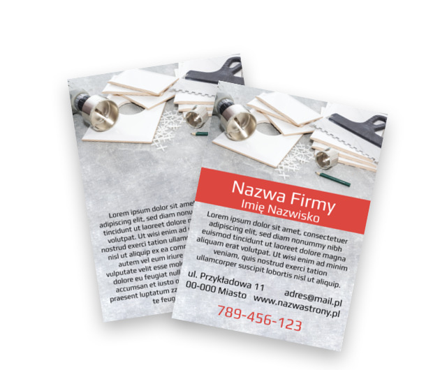 Ulotka, która zapada w pamięć, Budownictwo, Remont Wykończenia - Ulotki Netprint szablony online