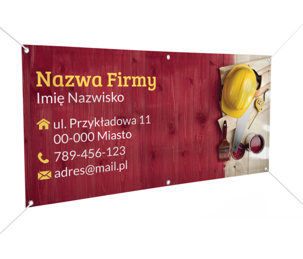 Grafika, którą widać z daleka, Budownictwo, Remont i Wykończenia - Banery Netprint szablony online