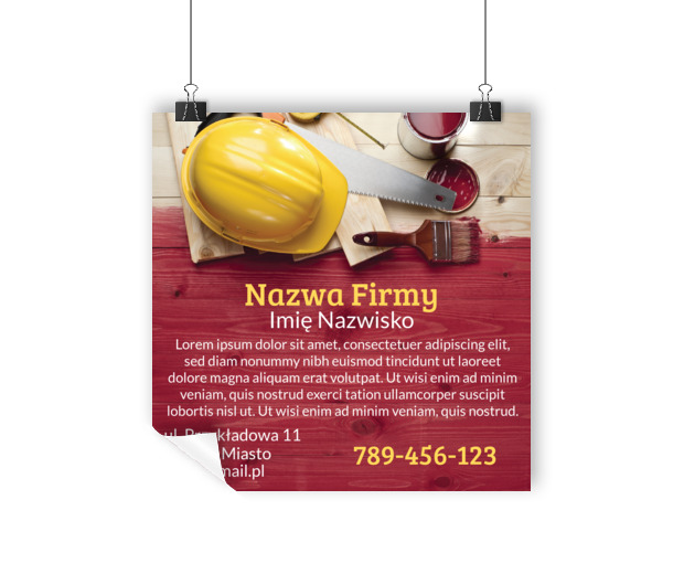 Plakat eksperta od kolorów, Budownictwo, Remont i Wykończenia - Plakaty Wielkoformatowe Netprint szablony online