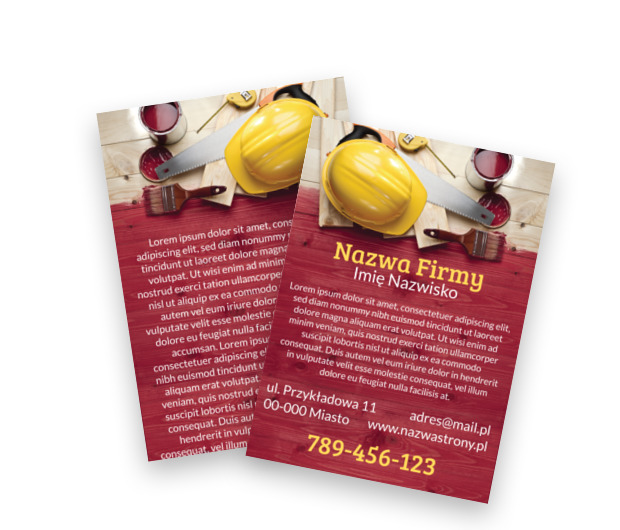 Reklamuj się odważnie, Budownictwo, Remont Wykończenia - Ulotki Netprint szablony online