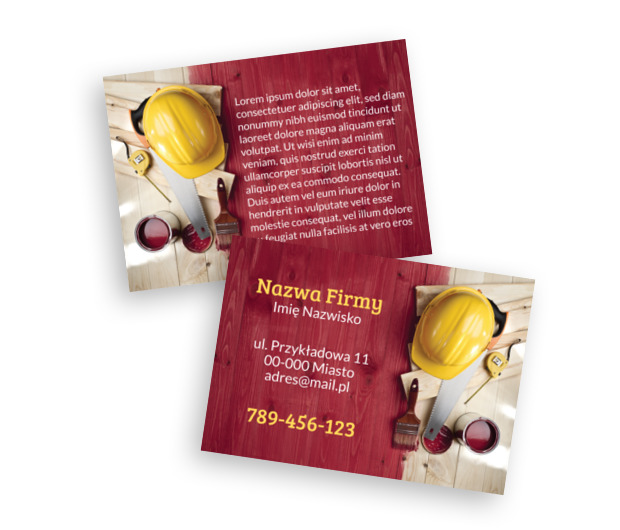 Nasycenie barw i informacji, Budownictwo, Remont Wykończenia - Ulotki Netprint szablony online