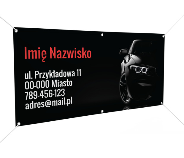 Reklamuj swoją firmę z pazurem, Transport, Wypożyczalnia samochodów - Banery Netprint szablony online