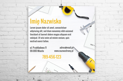 Stawiamy na czytelny przekaz, Budownictwo, Remont i Wykończenia - Plakaty Wielkoformatowe Netprint