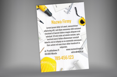 Narzędzia jako czytelne symbole, Budownictwo, Remont i Wykończenia - Plakaty Netprint