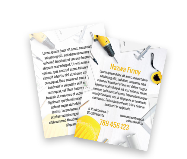 Dużo informacji i ciekawa estetyka, Budownictwo, Remont Wykończenia - Ulotki Netprint szablony online