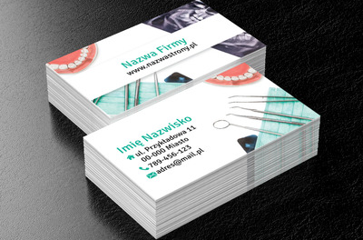 Zaufanie do dentysty ważna rzecz, Medycyna, Stomatologia - Wizytówki Netprint