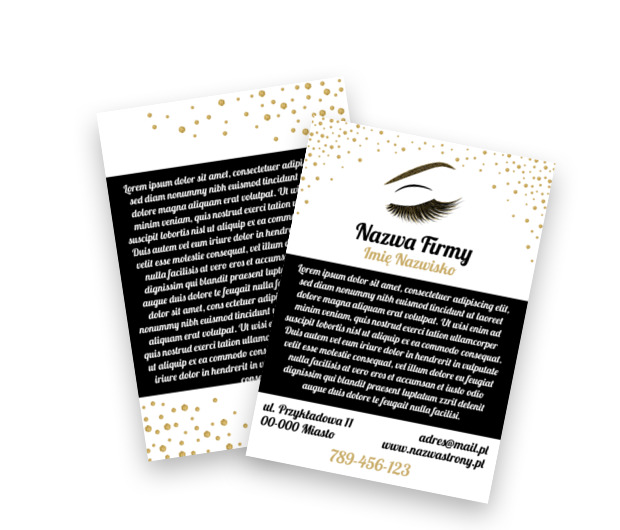 Mrugamy zalotnie do klientek, Zdrowie i Uroda, Wizaż - Ulotki Netprint szablony online