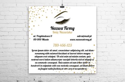 Plakat jako zapowiedź profesjonalizmu, Zdrowie i uroda, Wizaż - Plakaty Wielkoformatowe Netprint