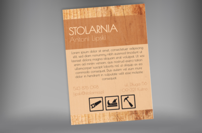 Reklama dla stolarskiego profesjonalisty, Budownictwo, Remont i Wykończenia - Plakaty Netprint