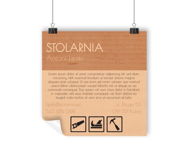 Plakat dla stolarni? Proszę bardzo!, Budownictwo, Remont i Wykończenia - Plakaty Wielkoformatowe Netprint szablony online