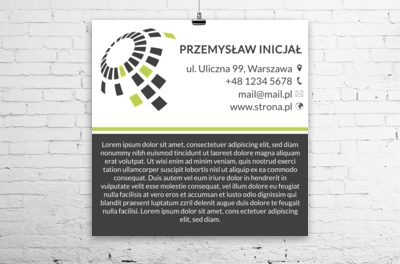Reklama firmy z perspektywami, Motywy, Uniwersalne - Plakaty Wielkoformatowe Netprint