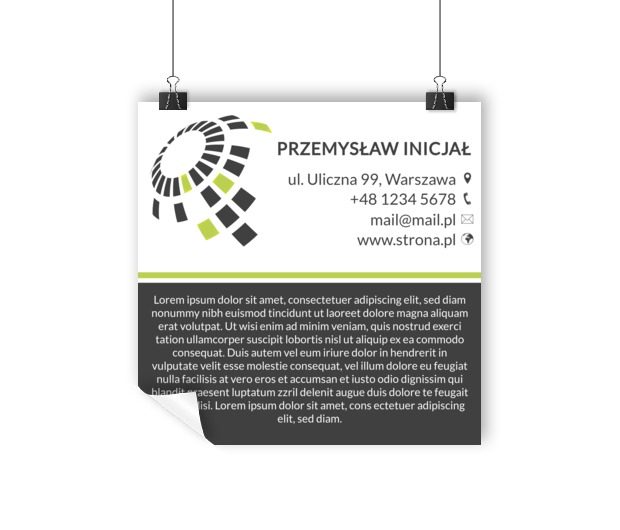 Reklama firmy z perspektywami, Motywy, Uniwersalne - Plakaty Wielkoformatowe Netprint szablony online