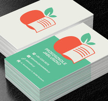 Czerwone jabłko, Edukacja, Przedszkole - Wizytówki Netprint