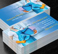 Skuteczne usługi porządkowe, Usługi domowe, Firma sprzątająca - Wizytówki Netprint