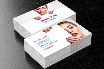 Kolorami kusimy klientów, Zdrowie i uroda, Salon kosmetyczny - Wizytówki Netprint