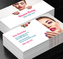 Kolorami kusimy klientów, Zdrowie i uroda, Salon kosmetyczny - Wizytówki Netprint