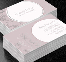 Delikatnie, pastelowo i naturalnie , Motywy, Roślinne - Wizytówki Netprint