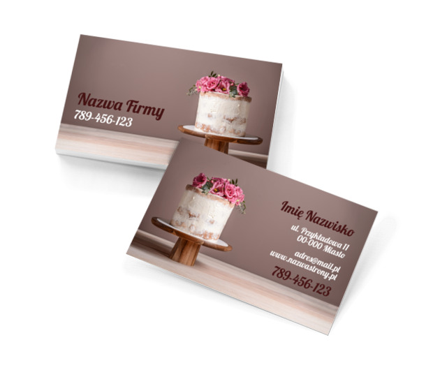 Pochwal się swoim kunsztem, Gastronomia, Cukiernia - Wizytówki Netprint szablony online