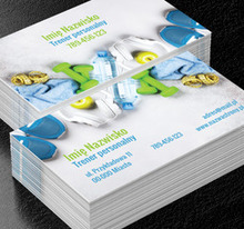 Siła tkwi w motywacji, Zdrowie i uroda, Trener personalny - Wizytówki Netprint