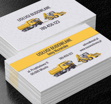 Profesjonalny sprzęt – profesjonalna usługa, Budownictwo, Wynajem sprzętu - Wizytówki Netprint