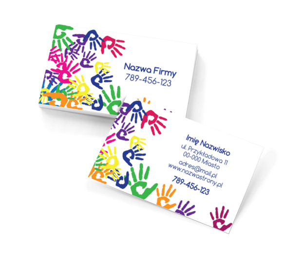 Kreatywny rozwój to podstawa, Edukacja, Przedszkole - Wizytówki Netprint szablony online