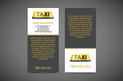 Nowoczesny format i styl reklamy, Transport, Taxi - Ulotki Netprint