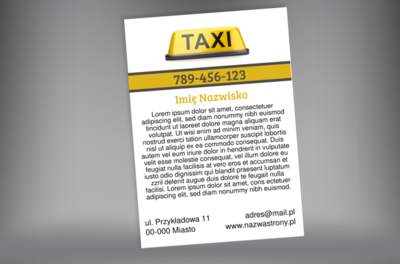 Widzimy cię jasno i wyraźnie, Transport, Taxi - Plakaty Netprint
