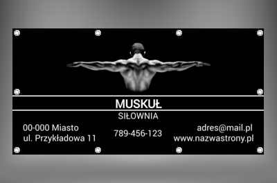 Reklama, która budzi respekt, Zdrowie i uroda, Siłownia - Banery Netprint