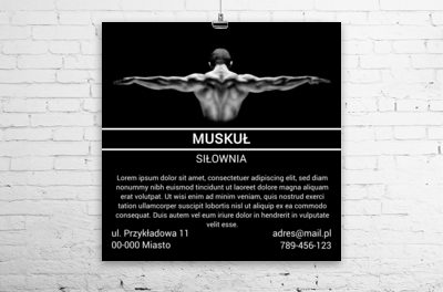 Każdy może tak wyglądać, Zdrowie i uroda, Siłownia - Plakaty Wielkoformatowe Netprint