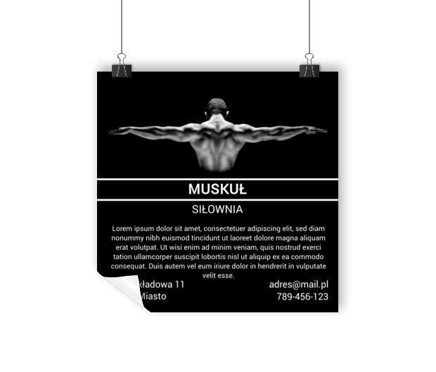 Każdy może tak wyglądać, Zdrowie i uroda, Siłownia - Plakaty Wielkoformatowe Netprint szablony online