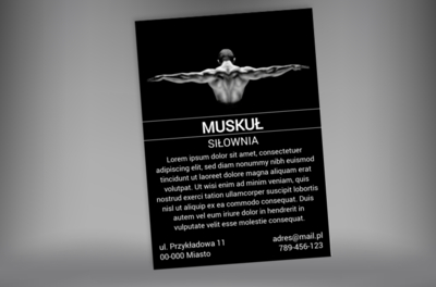 Tu króluje on – atleta, Zdrowie i uroda, Siłownia - Plakaty Netprint