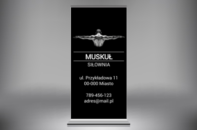 Reklama o dużej sile, Zdrowie i uroda, Siłownia - Roll-up Netprint