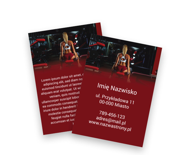 Namawiaj do zdrowego stylu życia, Zdrowie i Uroda, Trener personalny - Ulotki Netprint szablony online