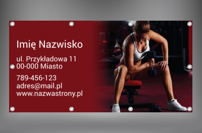 Zachęcamy całą okolicę do dbania o siebie, Zdrowie i uroda, Trener personalny - Banery Netprint