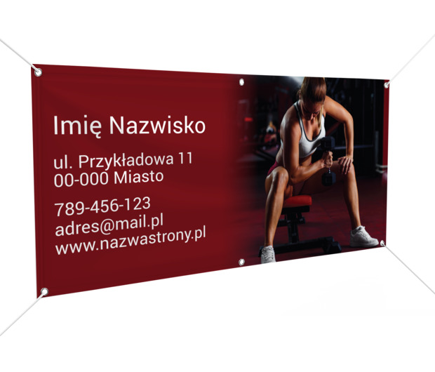 Zachęcamy całą okolicę do dbania o siebie, Zdrowie i uroda, Trener personalny - Banery Netprint szablony online