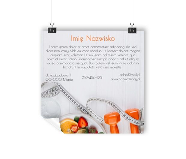 Ciekawe zdjęcie to spora inspiracja, Zdrowie i uroda, Dietetyk - Plakaty Wielkoformatowe Netprint szablony online