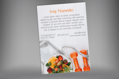 Nietypowy format i ciekawy wygląd, Zdrowie i uroda, Dietetyk - Plakaty Netprint