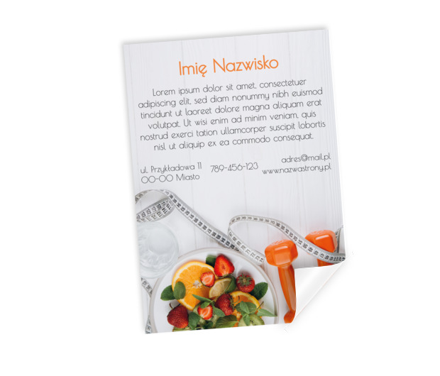 Nietypowy format i ciekawy wygląd, Zdrowie i uroda, Dietetyk - Plakaty Netprint szablony online