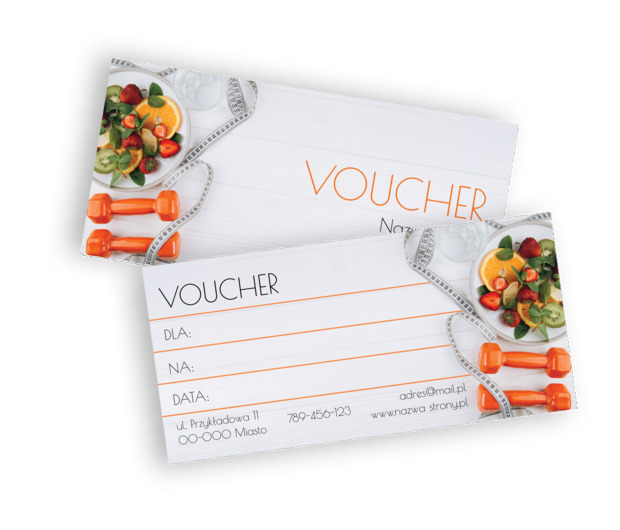 Jak prezent, to tylko wymowny, Zdrowie i uroda, Dietetyk - Vouchery Netprint szablony online