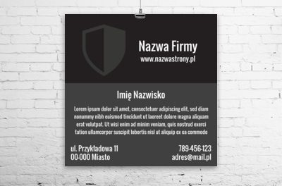 Minimalizm robi dobre wrażenie, Finanse i ubezpieczenia, Pośrednik ubezpieczeniowy - Plakaty Wielkoformatowe Netprint