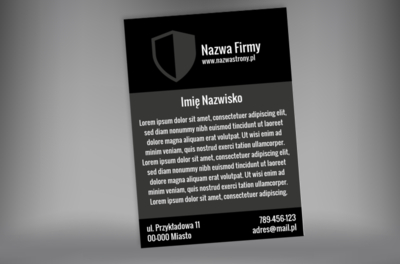 Grafika dla solidnego ubezpieczyciela, Finanse i ubezpieczenia, Pośrednik ubezpieczeniowy  - Plakaty Netprint