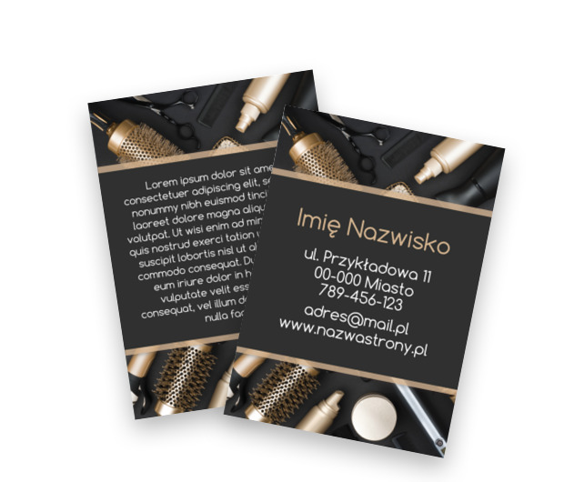Fryzjerskie akcesoria, Zdrowie i Uroda, Salon Fryzjerski - Ulotki Netprint szablony online
