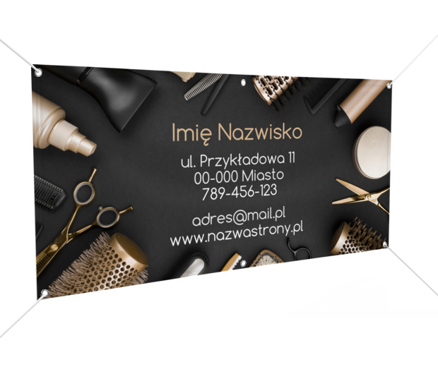 Widać was z daleka i to dobrze!, Zdrowie i uroda, Salon fryzjerski - Banery Netprint szablony online