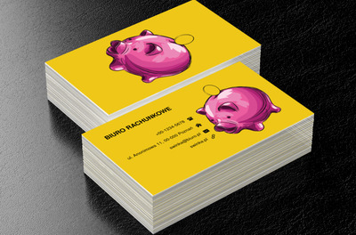 Świnka skarbonka, Finanse i ubezpieczenia, Biuro rachunkowe - Wizytówki Netprint
