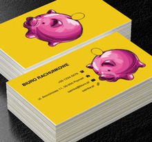 Świnka skarbonka, Finanse i ubezpieczenia, Biuro rachunkowe - Wizytówki Netprint