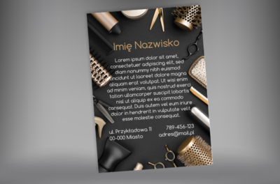Najlepsze usługi tylko u nas!, Zdrowie i uroda, Salon fryzjerski - Plakaty Netprint