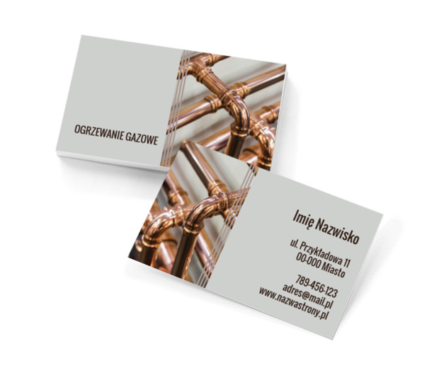 Fachowcy od ogrzewania gazowego, Usługi domowe, Serwisant - Wizytówki Netprint szablony online