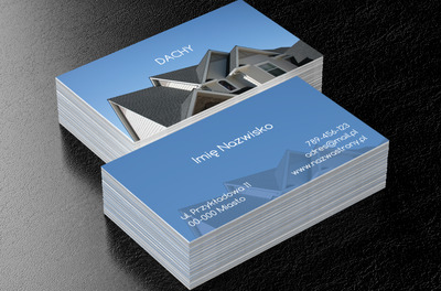 Zadbamy o dach nad głową, Budownictwo, Firma budowlana - Wizytówki Netprint